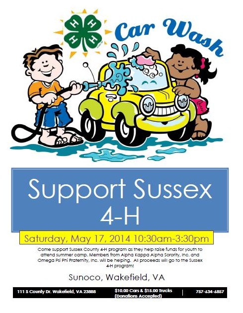 Sussex County 4-H Car Wash