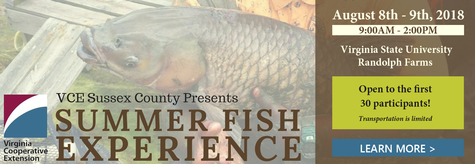VCE Sussex County Presents Summer Fish Experience